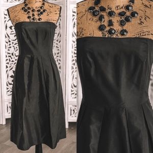 J.Crew strapless tube evening cocktail black dress